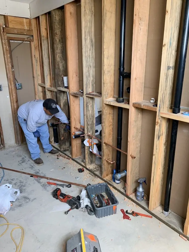 Commercial rough-in plumbing for Water Heater Replacement in Dillard